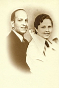 Lima 004.jpg: 1940 - Great Grandparents Lima - John and Louise, 20th Wedding Anniv. 9/2/40